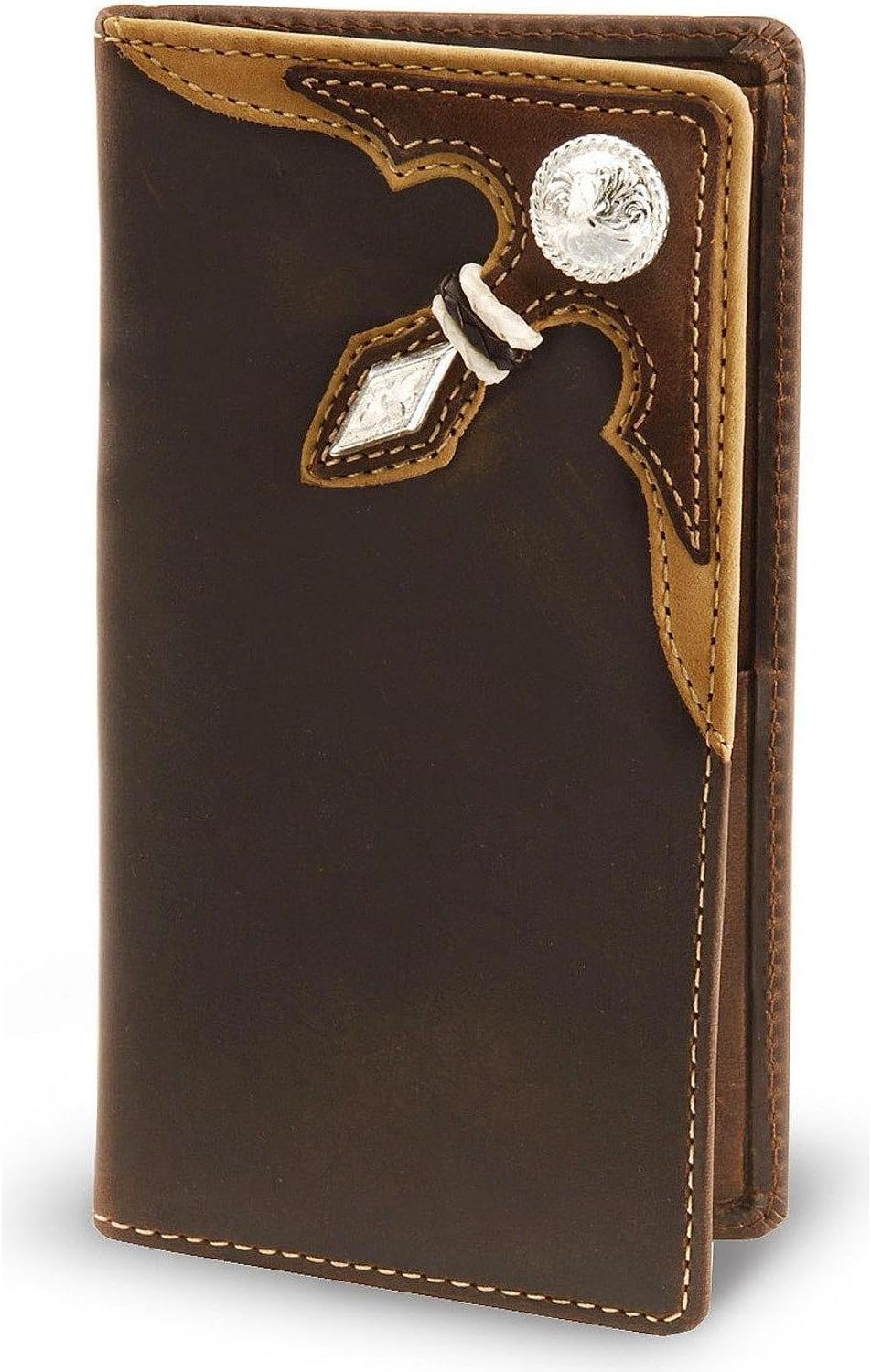 Leegin Men's Stockyards Distressed Leather Rodeo Wallet