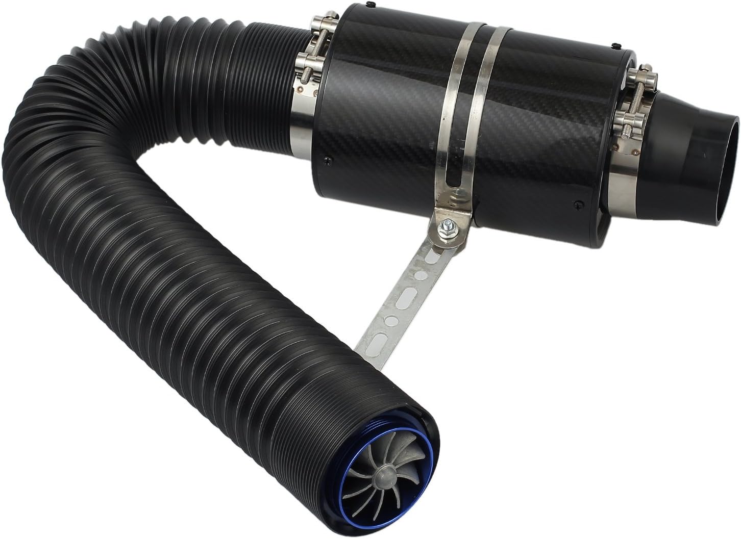 Vinteam Universal Car 3" Cold Air Filter Feed Enclosed Induction Intake Pipe Hose Kit