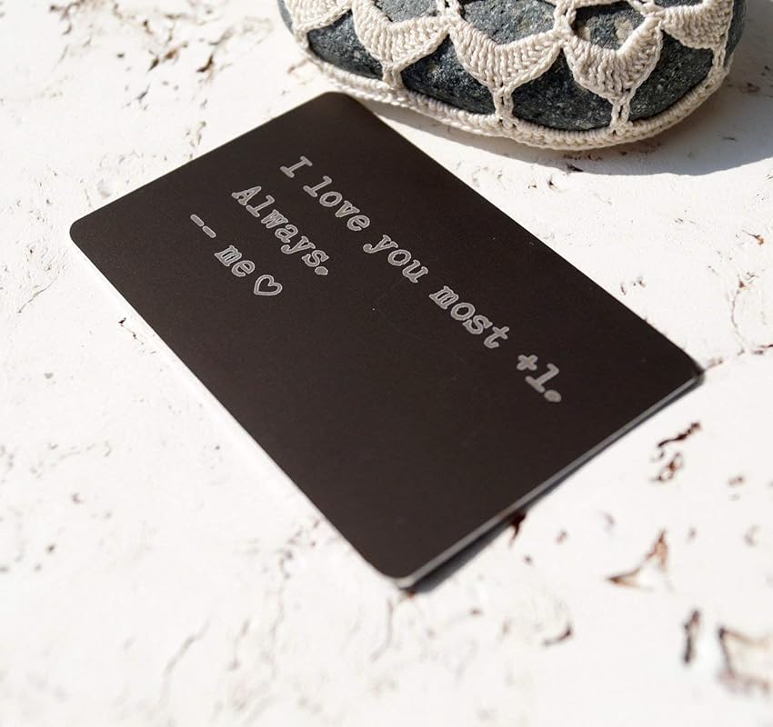 Amazon Personalized Wallet Card Metal Wallet Insert Card 