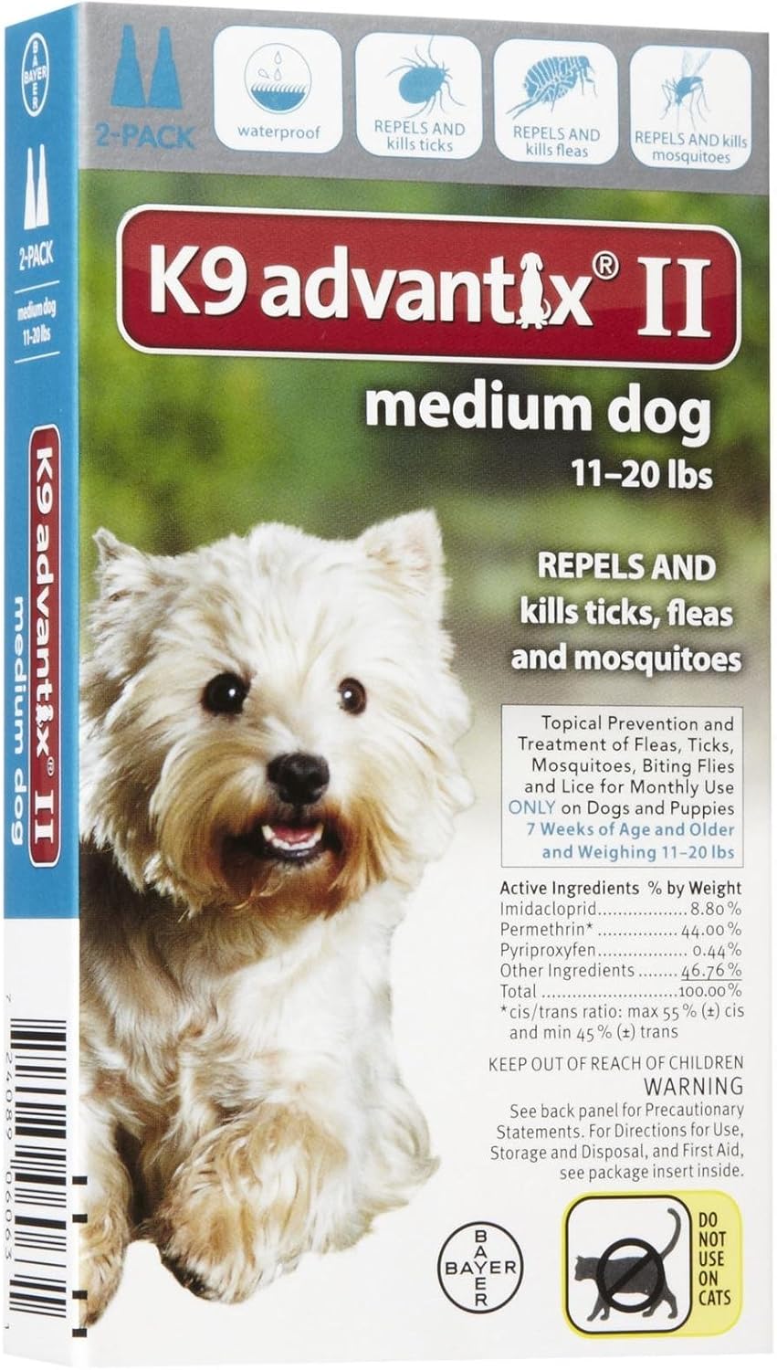k9 advantix medium dog 2 pack