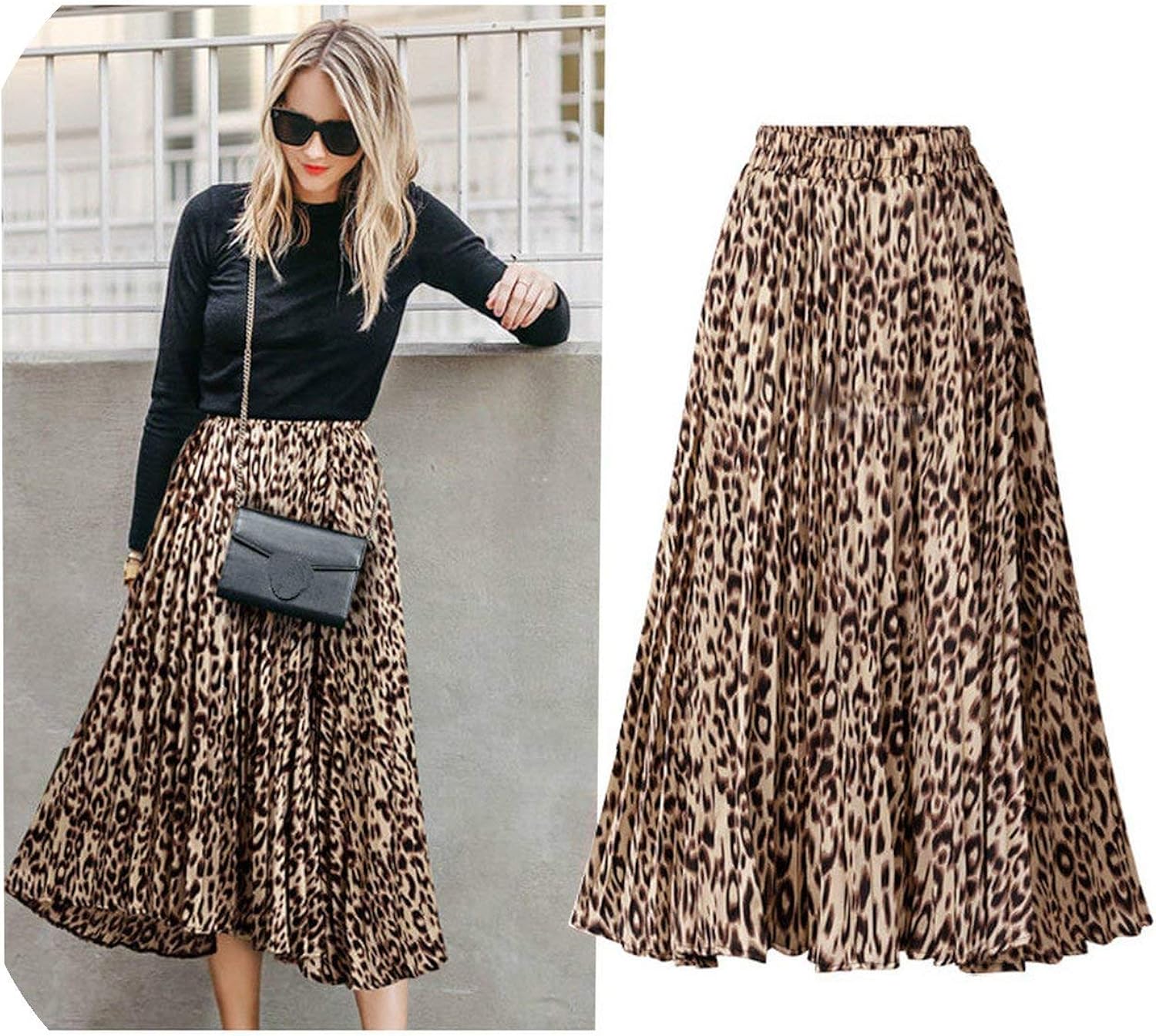 leopard print skirt maxi