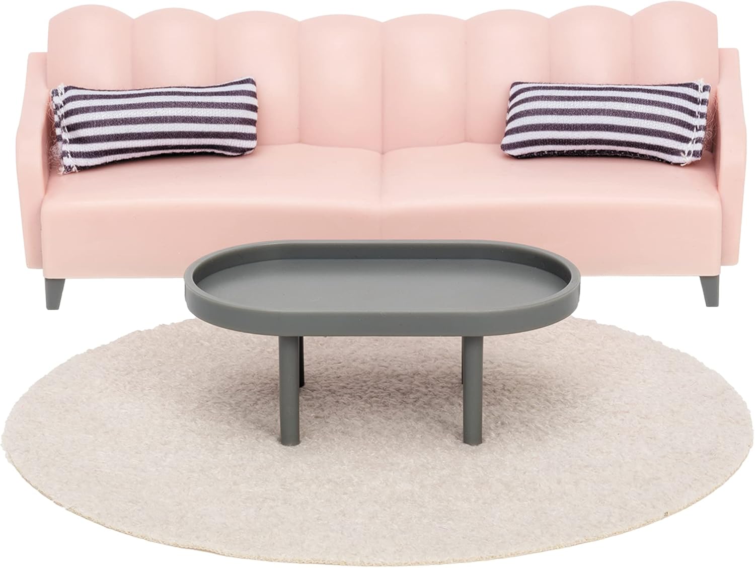LUNDBY Dolls House Furniture Living Room Sets - Doll House Accessories - 5-pieces for mini dolls 11 cm, Age 3+, 1:18