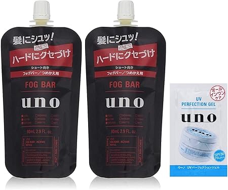 Amazon Amazon Co Jp限定 Uno ウーノ フォグバー がっちりアクティブ 詰め替え ミストワックス 80ml 2個 おまけ Uvパーフェクションジェル オールインワン サシェ Uno ウーノ ヘアスプレー 通販