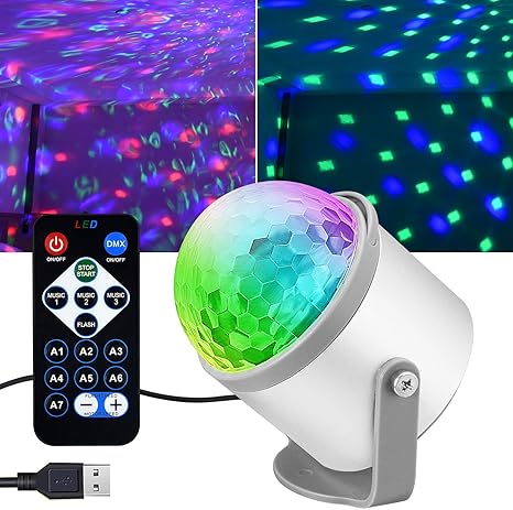 kuniwa sound activated party lights led