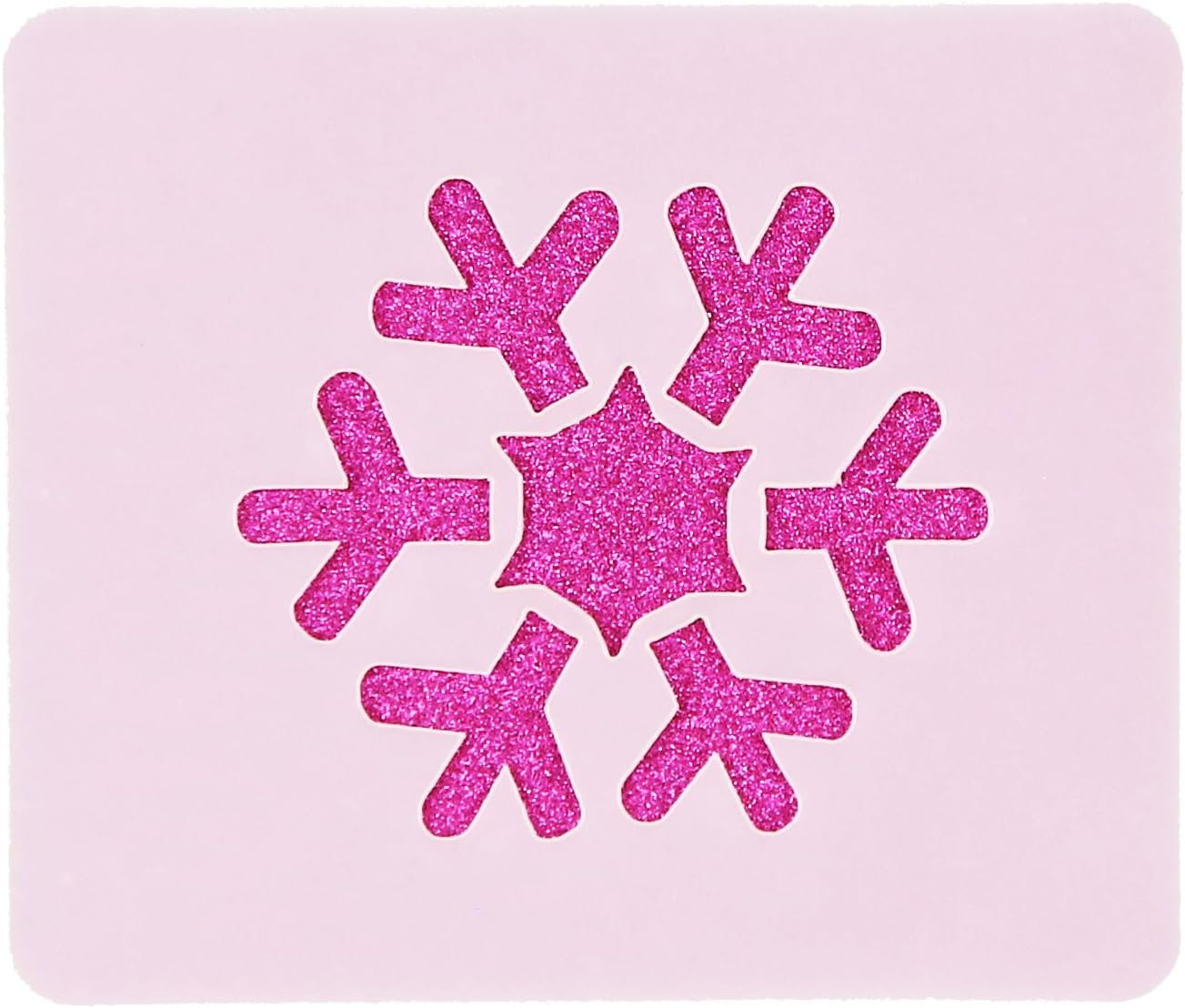 Winter Snowflake Crafting Card Making Face Painting Stencil 6cm x 7cm 190micron Washable Reusable