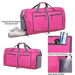 Woogwin Travel Duffel Bag Large Foldable Waterproof