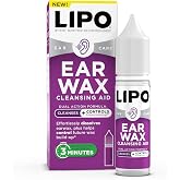 LIPO Earwax Removal Drops, Ear Cleaning for Wax &amp; Clogged Ears, 0.5 fl oz | Peroxide-Free, Gentle, Hygiene Support, Build-Up &amp; Daily Use