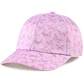Girls Baseball Cap Kids Cute Sun Hat Adjustable Trucker Hats Toddler Rainbow Floral Ponytail Caps Spring Summer