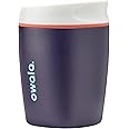Owala SmoothSip Insulated Stainless Steel Coffee Tumbler, Reusable Iced Coffee Cup, Hot Coffee Travel Mug, Perfect for Cappuccino, BPA Free, 10 oz, Navy (Telescope Tales)
