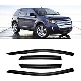 Window Rain Guards for 2007-2014 Ford Edge &amp; 2007-2015 Lincoln MKX, Window Visor Guard Vent Wind Shade Deflector Rain Shield Protector Sun Visor 2008 2009 2010 2012 2013,Outside-Mount, 4 Pieces