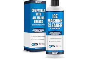 Essential Values Ice Machine Cleaner and Descaler 16 fl oz - Ice Maker Cleaner and Descaler - Compatible with All Major Brands (Scotsman, KitchenAid, Affresh, Opal, Manitowoc)