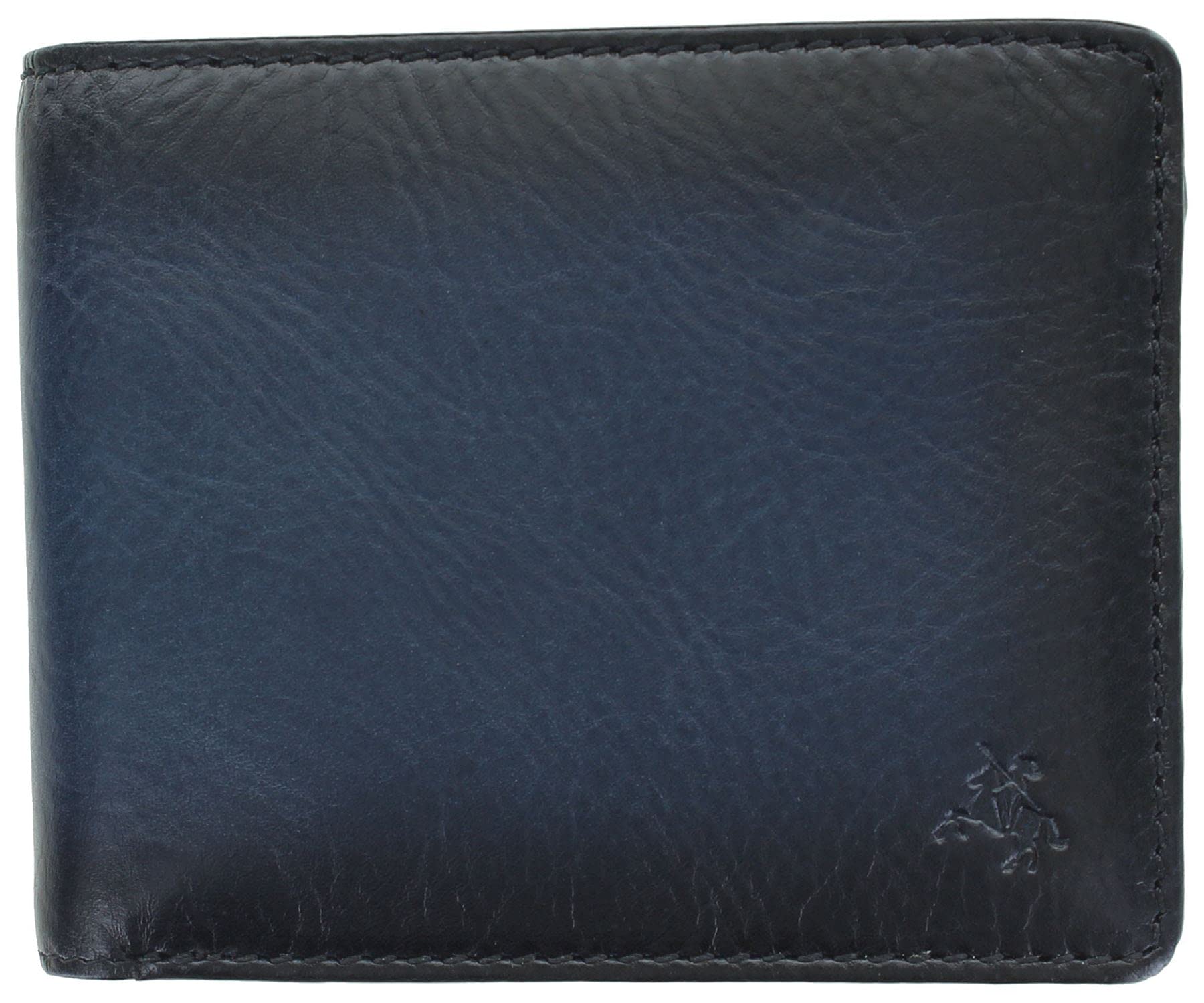 VISCONTI Atelier Collection Arthur Leather Wallet with RFID and Tap and Go AT60 Burnished Blue