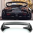 skkyoro Rear Trunk Lid Wing Spoiler Compatible with for Toyota GR Supra A90 A9 MK5 2020-2024 2025 ST Style Rear Trunk Wing Spoiler (Carbon Fiber Print)