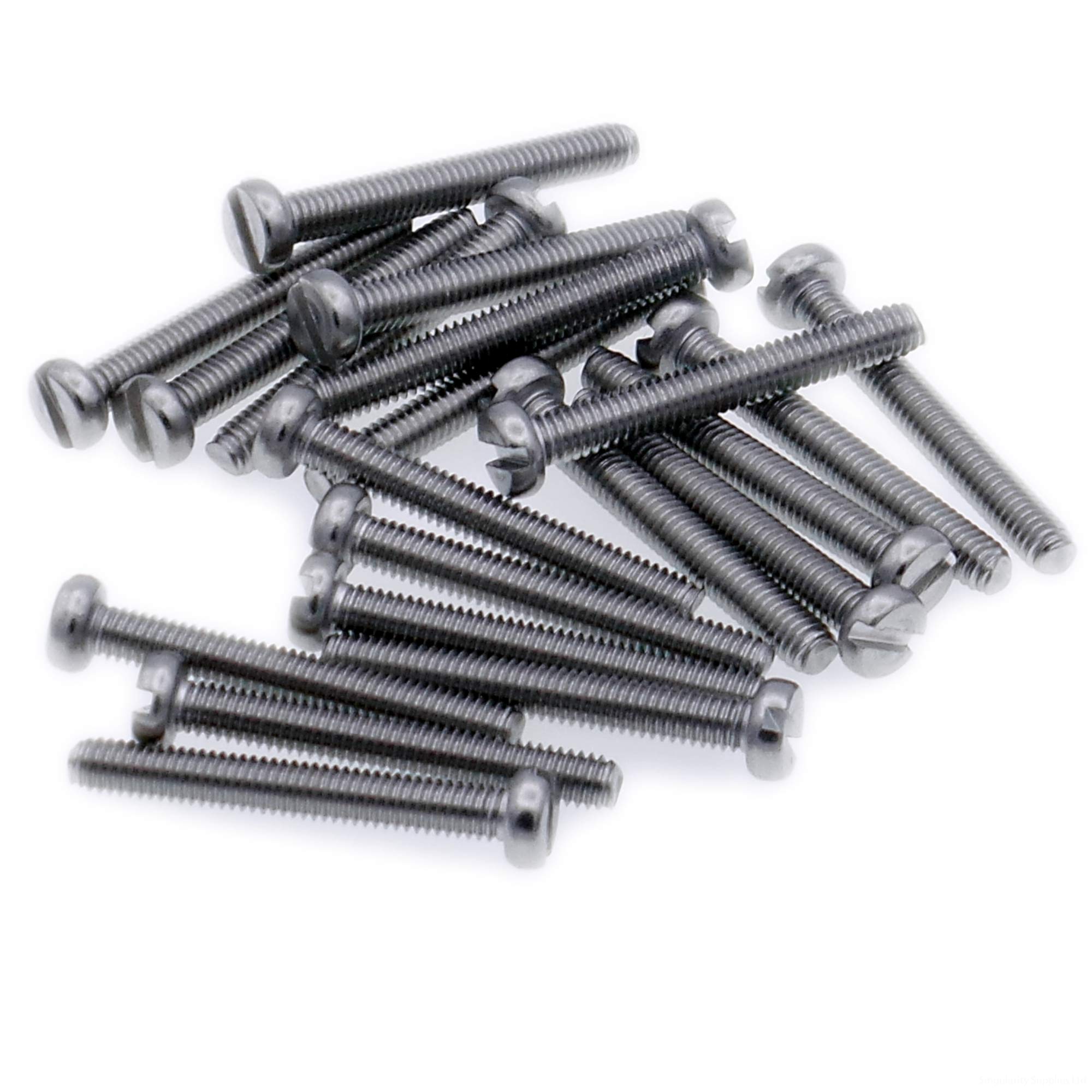 M3 (3mm x 4mm) Slot Cheese Machine Screw (Bolt) - Stainless Steel (A2) (Pack of 20)