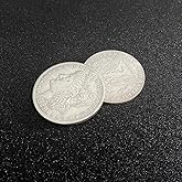 SUMAG Multipurpose Flipper Coin (Morgan Dollar) Magic Tricks Magnetic or Gravity Coin Close up Illusions Gimmicks Props for Professional Magicians