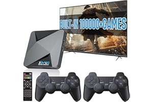 KINHANK Super Console X2 Pro Retro Game Console Pre-Built-in 100000+Games, Retro Game Console with 65+ emulators,EmuELEC 4.5/Android 9.0，4K UHD Display