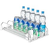 KUUKIKV 2025 Drink Organizer for Fridge, Upgrade Soda Can Dispenser for Refrigerator, Automatic Pusher Glide Fridge Can Organizer for Refrigerator, Fridge Soda Can Organizer (3 Rows white)