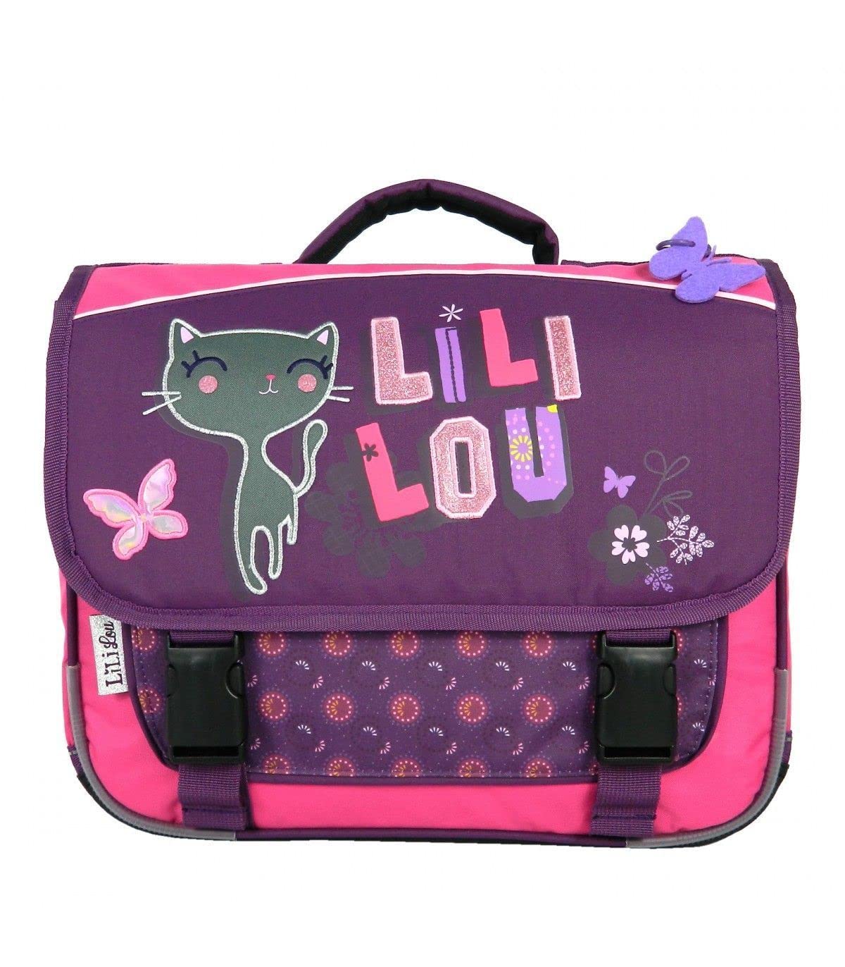 Bagtrotter LILNI10PURE Lililou Schoolbag, Size-38 x 14 x 33 cm, Colour-Purple