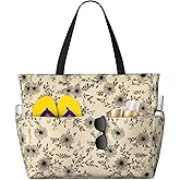 NLZI Beach Bag for Women Beach Tote Bag Waterproof Sandproof Large Bags with Zipper Big Capacity for Vacation Travel