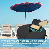 Brislut Parasol Base Weights Bag - Up to 40kg Heavy Duty Cantilever Umbrella view 8