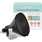 Canopy Filtered Shower Head - High Pressure Shower Head Filter for Hard Water - Shower Filter To Remove Impurities for Healthier Scalp, Skin & Hair - Reduce Dry Skin & Breakage - Black Shower Head