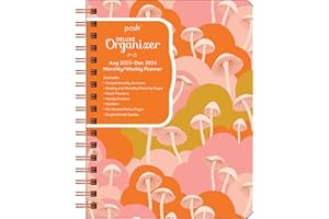 Posh: Deluxe Organizer 17-Month 2023-2024 Monthly/Weekly Hardcover Planner Calendar: Shroom Fantasy