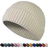 HiRui Fisherman Beanie for Men Women, Knit Trawler Beanie Watch Hats Winter Caps