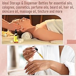 4 Pack 2 oz Glass Dropper Bottles with Measured