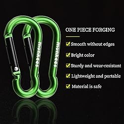munkees 2-Pack 8-Shaped Carabiner Clips