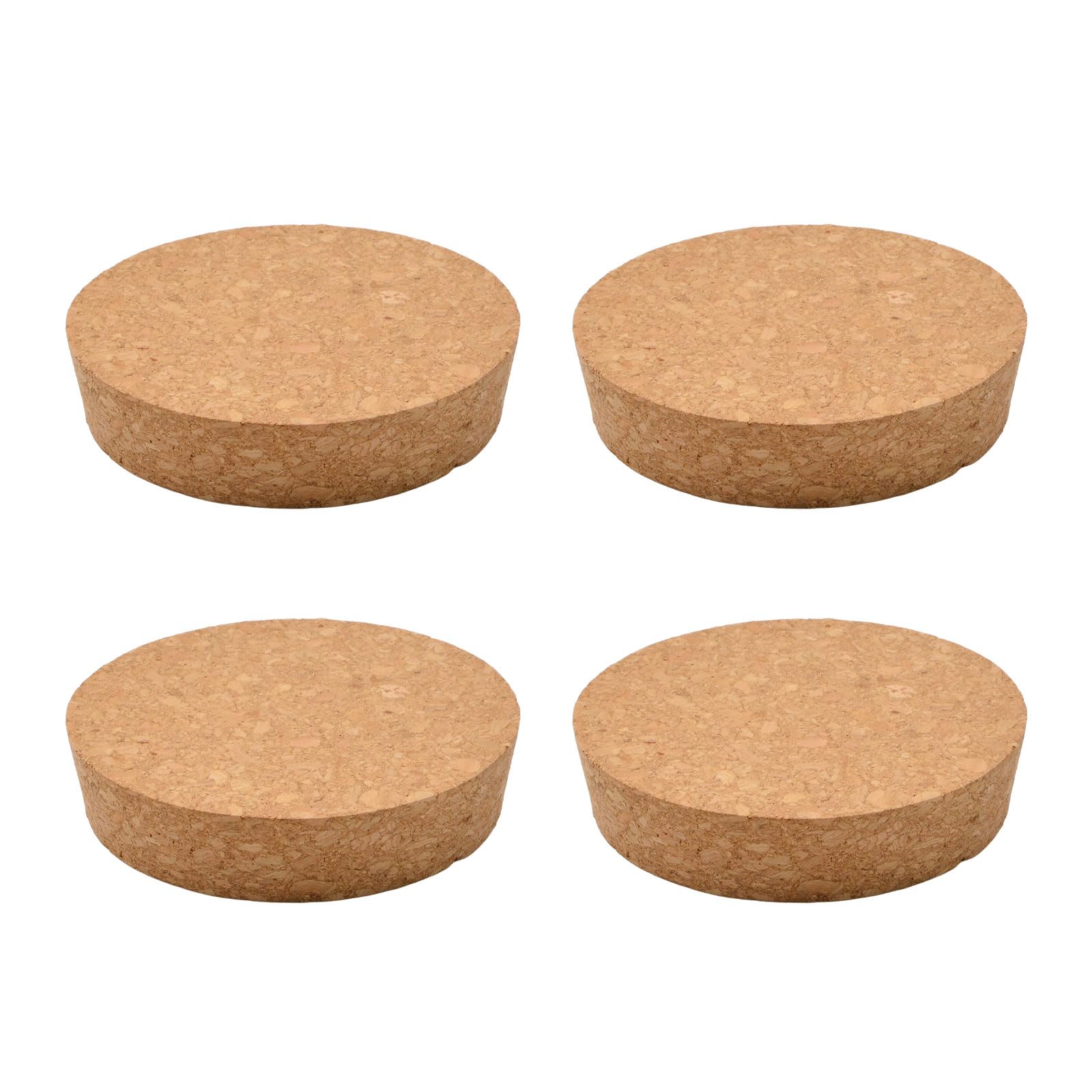 INCREWAY Tapered Cork Stoppers, 4PCS Conical Wooden Wine Bottle Stopper Cork Plugs Replacement Corks for Wine Bottle Glass Bottle Jars, 91 * 85 * 20mm