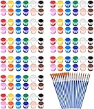 140 Pcs Mini Acrylic Paint Set for Kids, 12 Colors