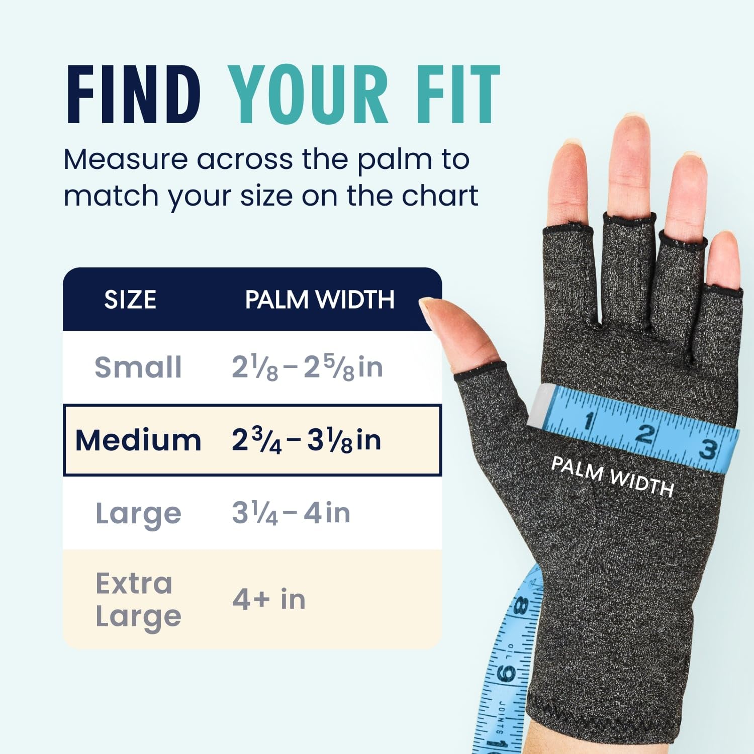 Dr. Frederick's Original Arthritis Compression Gloves for Women & Men - Ideal for Arthritis Hand Pain Relief, Carpal Tunnel, Reynaud’s & Poor Circulation - Medium