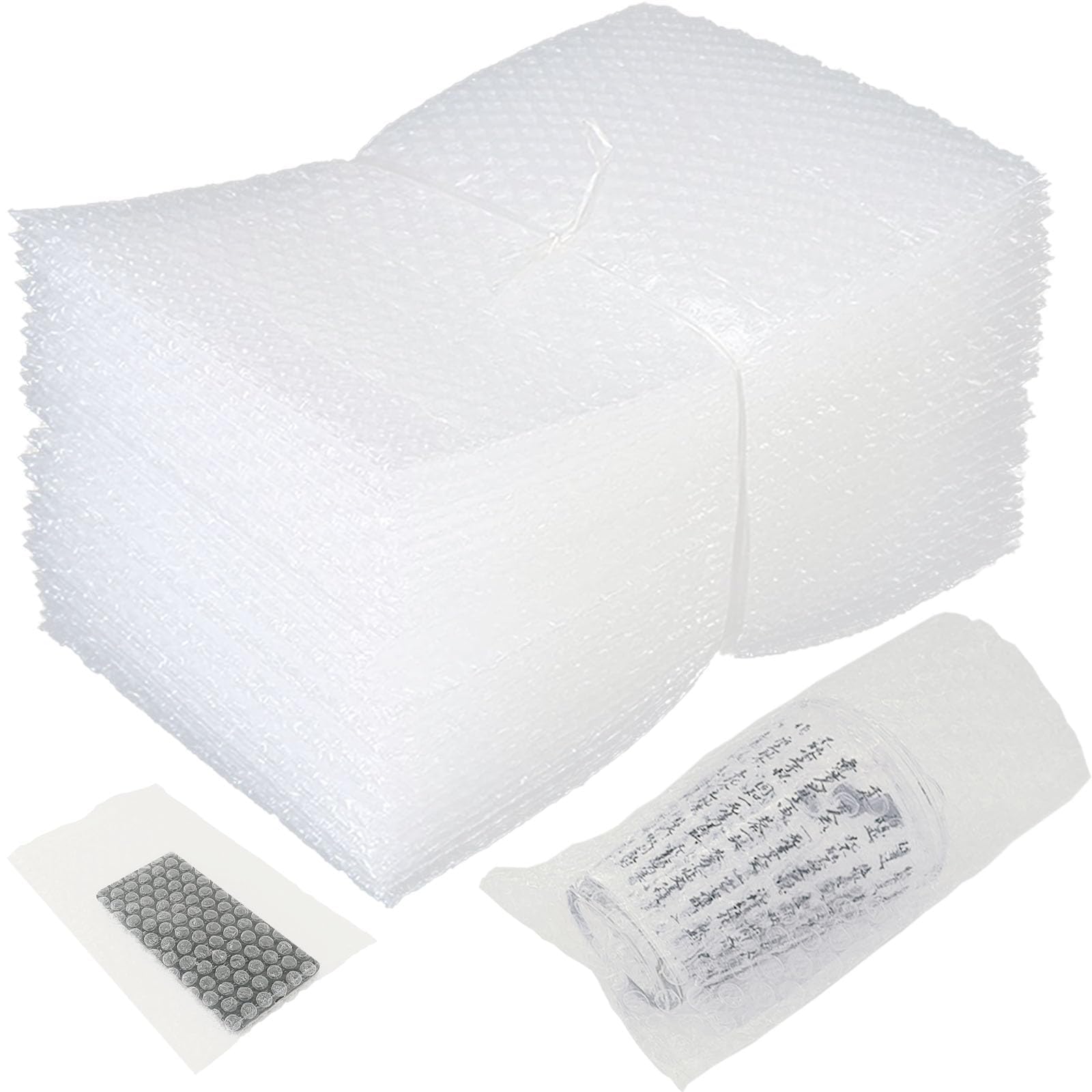Photo 1 of 50 Pcs Bubble Pouch Wraps, 6''x10'' Clear Bubble Out Bags for Packing, Double Walled Cushioning Bags for Shipping, Storage and Moving(Not Self-Seal)