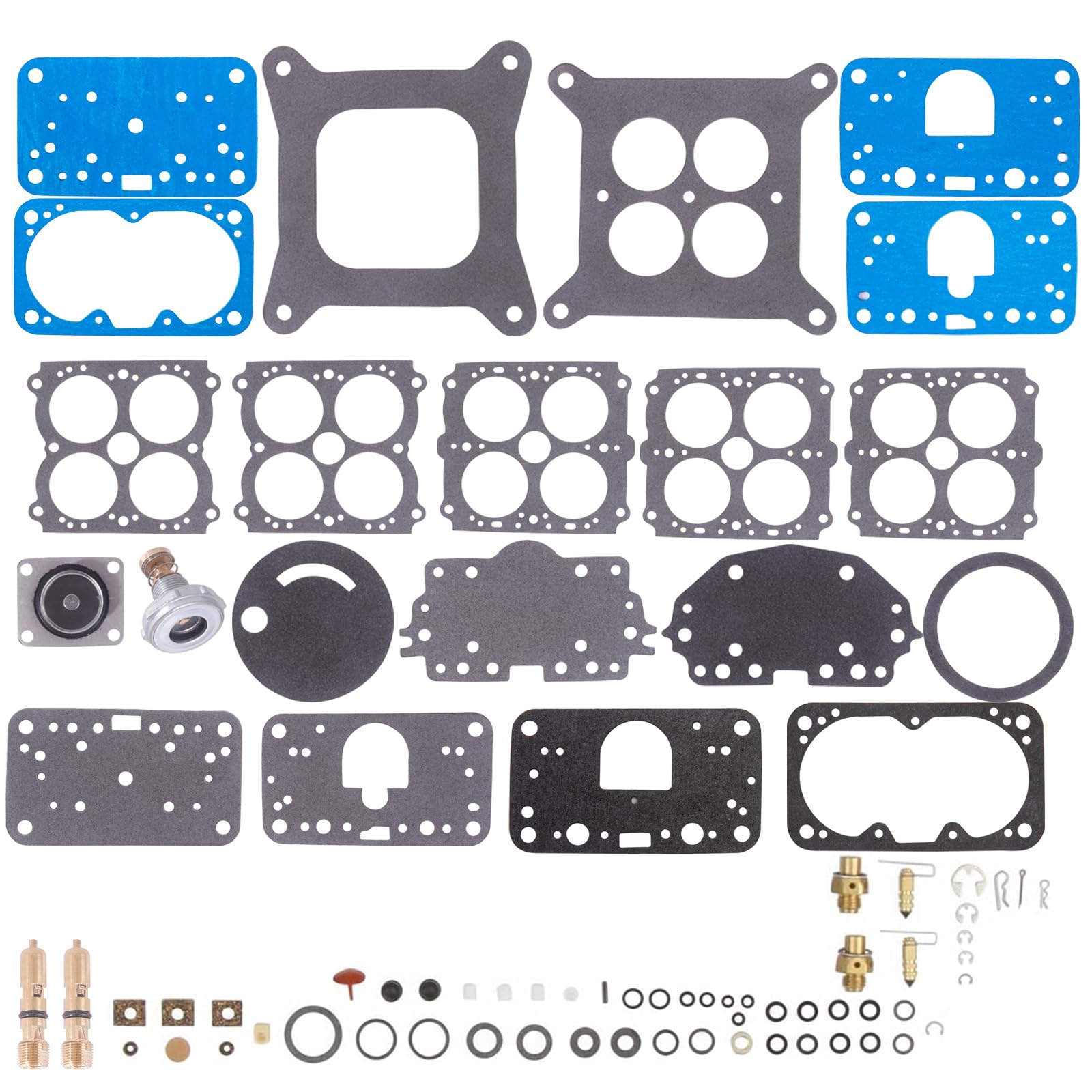Photo 1 of 37-119 Carburetor Rebuild Kit for Holley 37-119 fit 390-750 cfm 3906 0750 1841849,1850,3310, 6619,6909,8007,9834,80457,80463,80508,80529