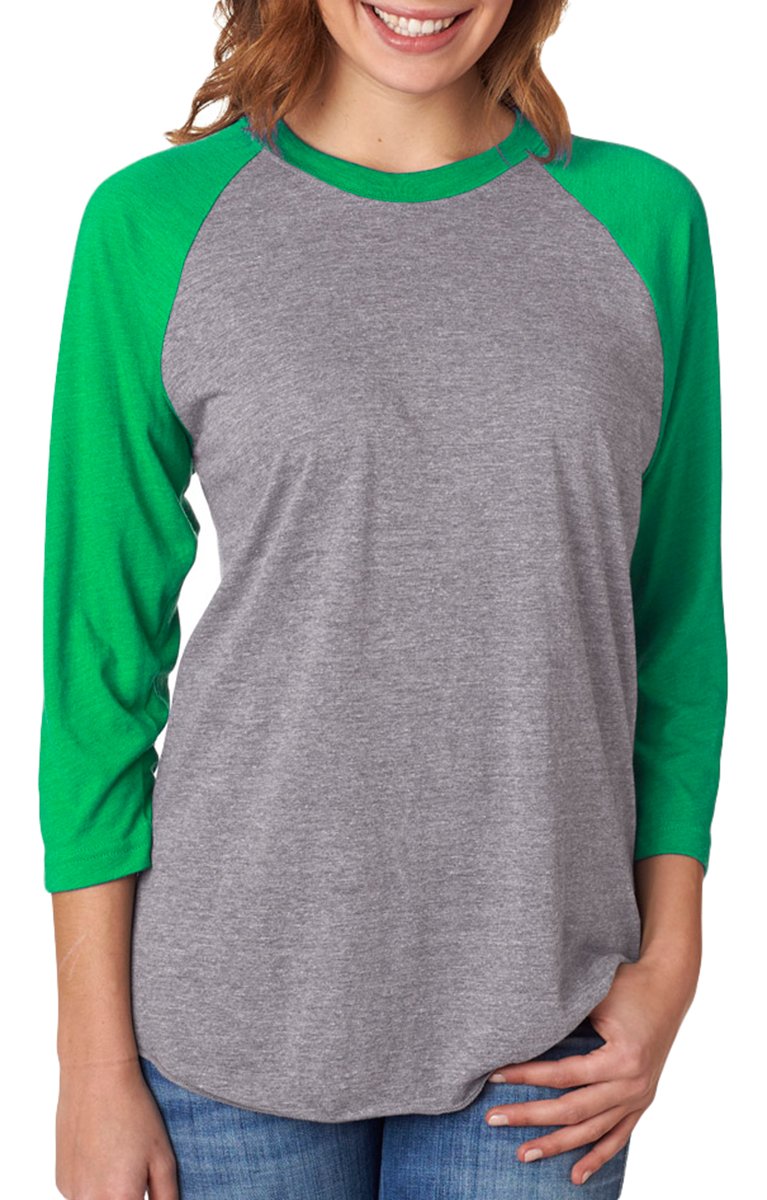 Next Level Women's Rib Collar 3/4 Sleeve