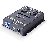 Pknight ArtNet bi-direction DMX 2048 Ethernet Lighting Controller Interface，4 Universe/Truss Mountable/PoE CR041R