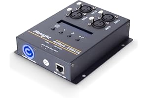 Pknight Bi-direction ArtNet DMX 2048 Ethernet Lighting Controller Interface，4 Universe/Truss Mountable/PoE CR041R