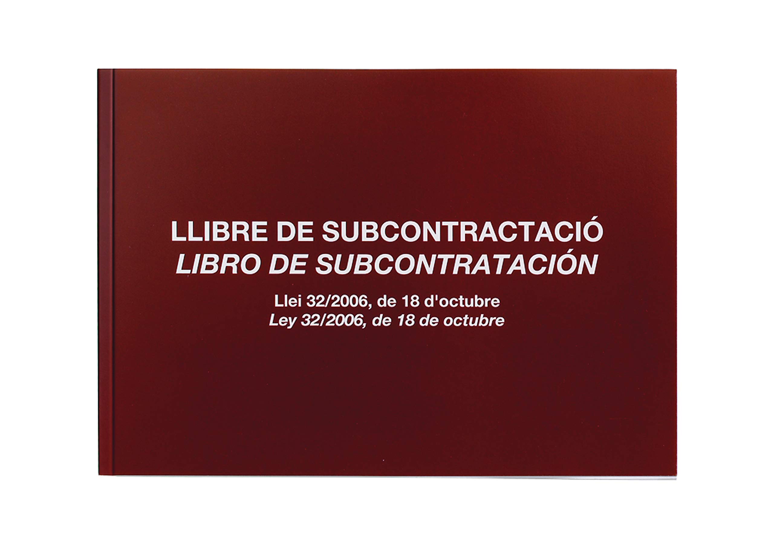 Miquelrius 5389 – Subcontracting Book, Catalan Tongue