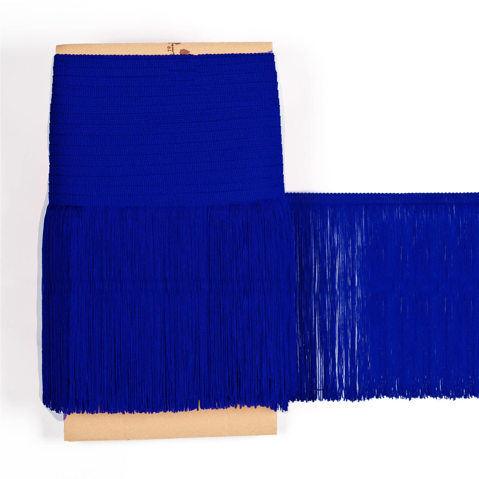 TEXTEX = Cuquillo Fringe for Sewing Flamenco and Sevillana. Composition Rayon 100%. Length of 30 cm. 5m Pieces. (Blue King)