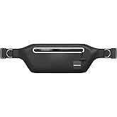 Drench 100% Underwater Waterproof Fanny Pack. Waist Pack. Submersible Waterproof Phone Pouch. Dry Bag for Swimming & Snorkelling. Underwater Phone case. (black with 2 rings)