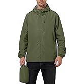 UIQUR Men's Cycling Jacket Rain Jacket Waterproof Windbreaker Raincoat Running Hiking Gear Hood Lightweight Packable