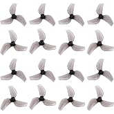 Gemfan 1219s 3-blade Propeller 1.0mm Shaft FPV Tinywhoop Micro Drone 0702 | For FPV Racing Drone Like Air65 Brushless Drone Metor65 Brushless Quadcopter,Faster Acceleration
