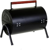 Marko Outdoor Portable BBQ Barrel Grill Steel Table Top Charcoal Camping view 3
