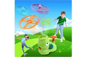MoKasi Toys for Boys 5-7: Elephant Butterfly Catching Game - Toddler Chasing Toy 3 4 5 6 7 Year Old Boys Girl Flying Disc Rocket Launcher Kid Age 3-5 Christmas Toy Gifts Fun Family Outside Games
