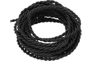 MECCANIXITY Twisted Cord Trim, 11 Yard 2mm 3-Ply Twine Braided Rope Shiny Thread String for Craft Gift Bag Curtain Christmas 