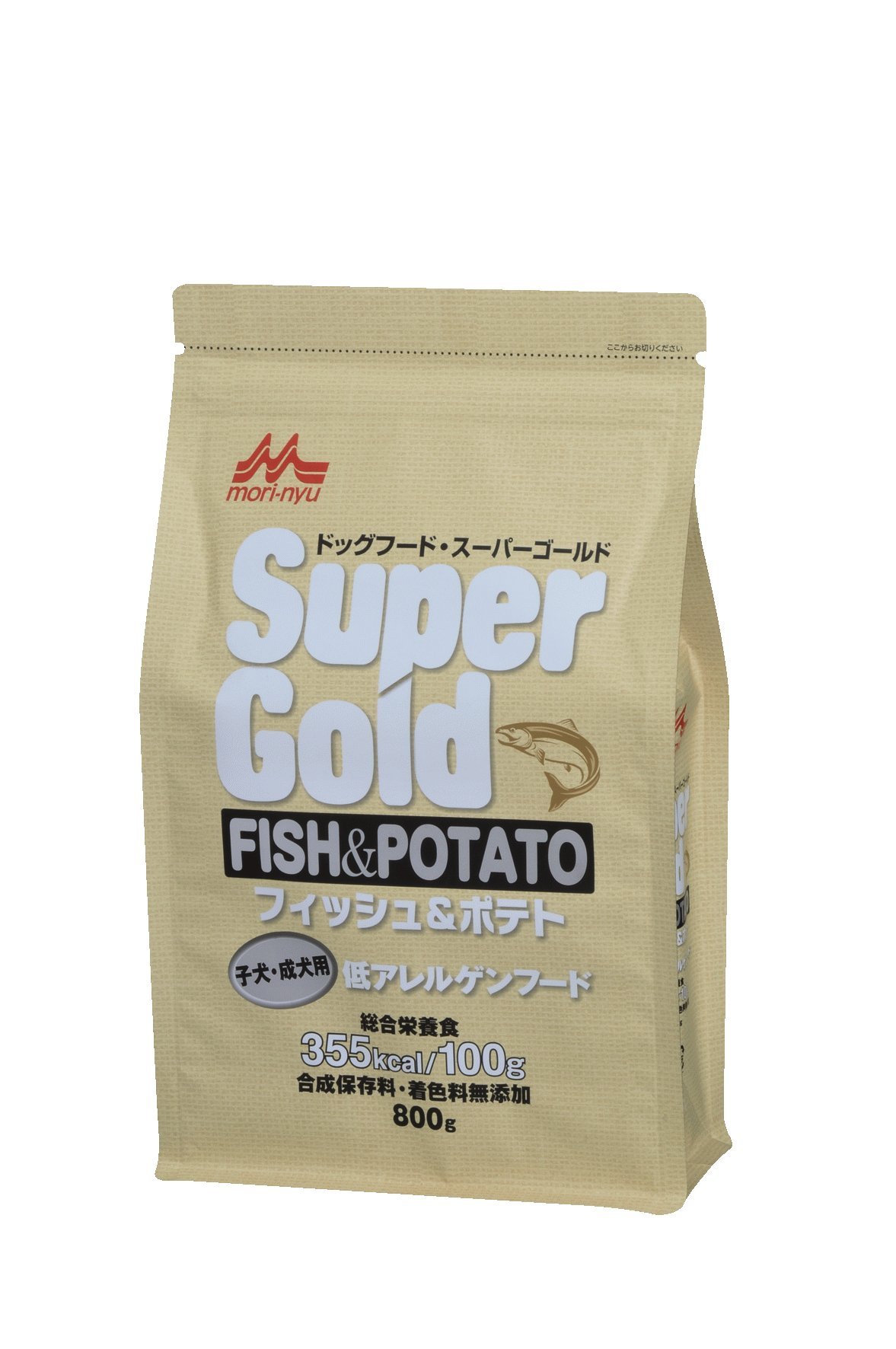 スーパーゴールド Supergold フィッシュ&ポテト子犬・成犬用 800g 800グラム (x 1)商品画像