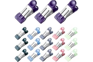 DEESWEY Clothes Pins, 30 Pack Chip Clips, 2.17-inch Clothespins, Bag Clips, Mini Clothes Pins for Photo, Chip Clips Bag Clips Food Clips, Heavy Duty, Bag Clips for Food, Mini Clothespins