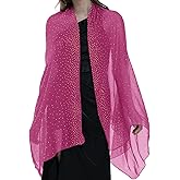 BANETTETA Starry Night Shawls and Wraps for Evening Dresses, Shiny Scarf for Women’s Formal Wear