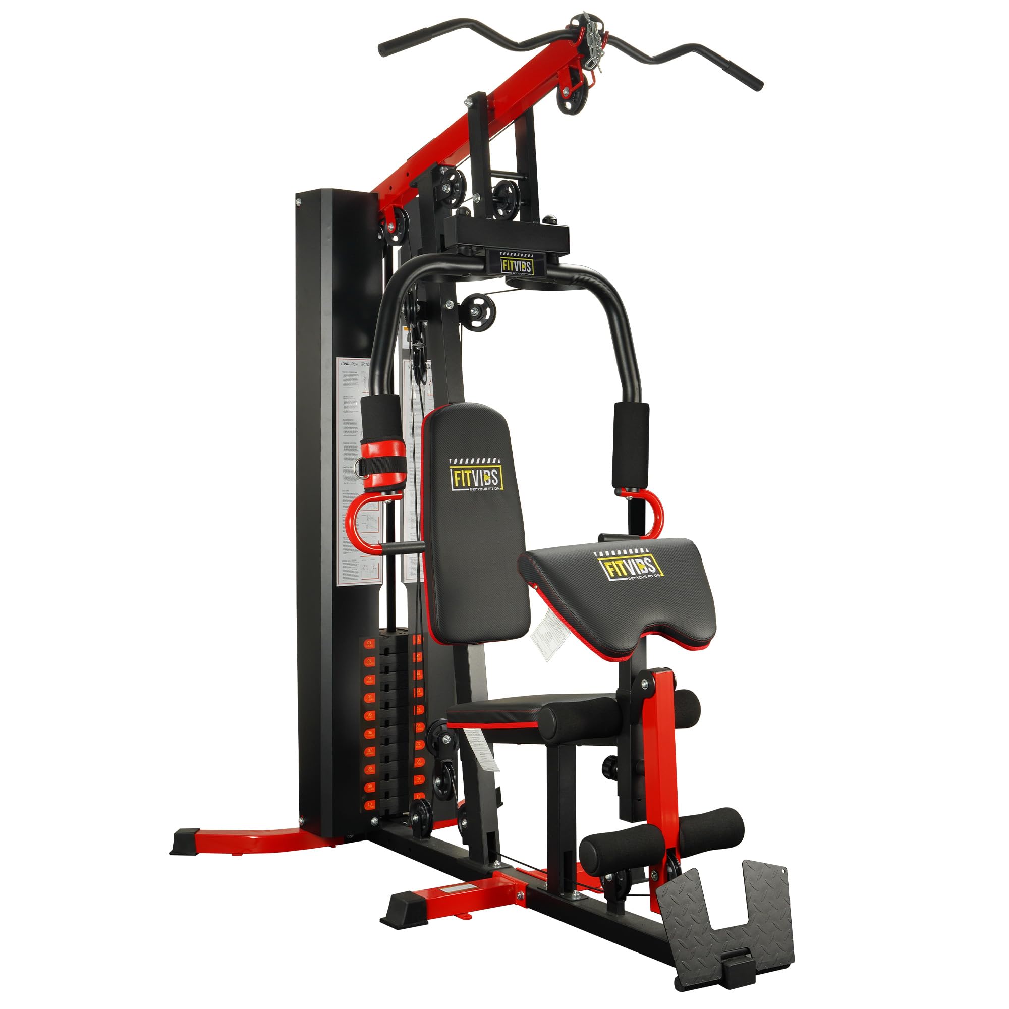 Photo 1 of Fitvids Home Gym, Multifunctional Workout Equipment with Leg Press, Exercise Equipment for Home with Pulley System, Home Gym Equipment for Full Body Strength Training