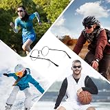 WLLHYF Silicone Glasses Ear Cushions 10 Pairs Anti Slip Clear White view 8